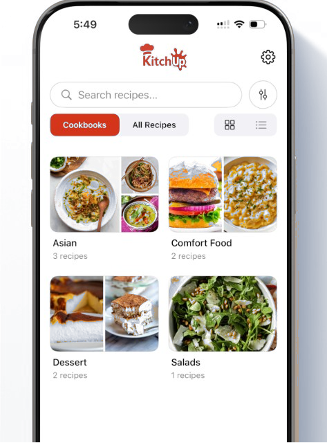 All your recipes in one place — KitchUp app